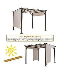Heavy Duty Metal Frame Patio Shelter – Outdoor Furniture Cover for Garden and Porch