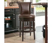 Solid Wood Swivel Bar Height Chair for Kitchen or Home Bar