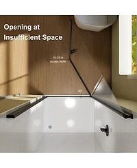 Zachvo Sliding Frameless Shower Door