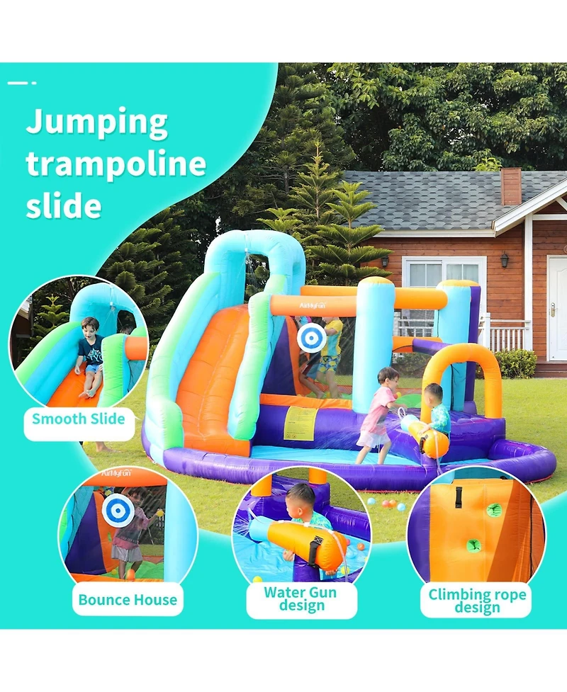 Ltmate Global Inc. Bounce House for Kids 3-12 Inflatable Slide Jumping Bounce Castle Blow Up Toddler Bouncy House for Kids Outdoor with Slide and Blow