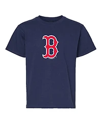 Soft As A Grape Big Boys and Girls 2-Pack Navy/Gray Boston Red Sox T-Shirt Set