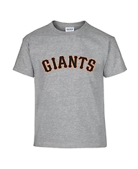 Soft As A Grape Big Boys and Girls 2-Pack Black/Gray San Francisco Giants T-Shirt Set
