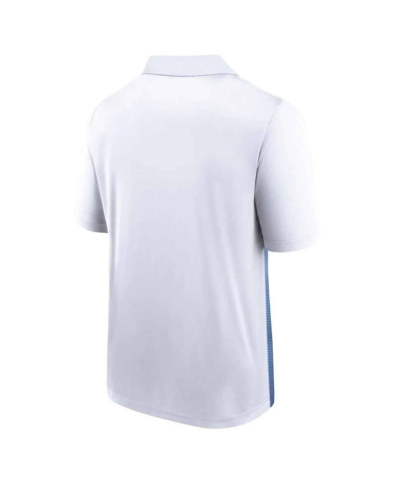 Fanatics Men's White/Royal Kansas City Royals Iconic Parameter Sublimated Polo Shirt