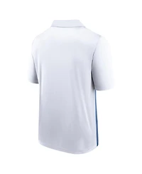 Fanatics Men's White/Royal Kansas City Royals Iconic Parameter Sublimated Polo Shirt