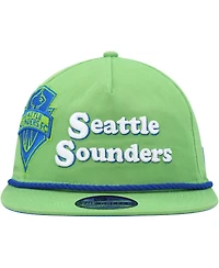 New Era Men's Rave Green Seattle Sounders Fc Heritage The Golfer Snapback Hat