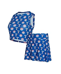 Concepts Sport Women's Royal Texas Rangers Knit Tank Top and Skort Set