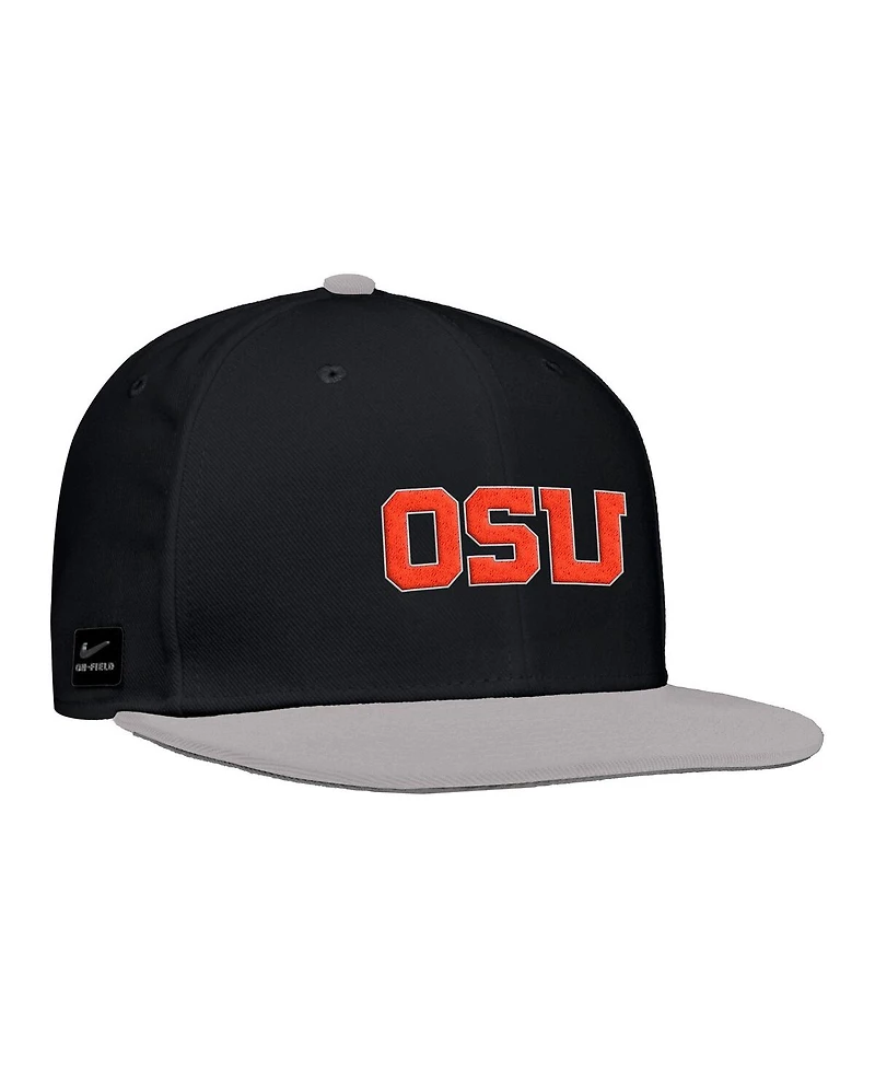 Nike Men's Black Oregon State Beavers On-Field Baseball Performance Fitted Hat