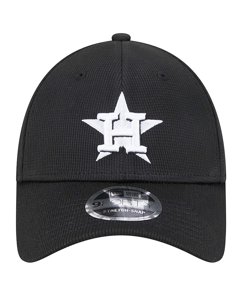 New Era Men's Black Houston Astros Pivot 9FORTY Adjustable Hat