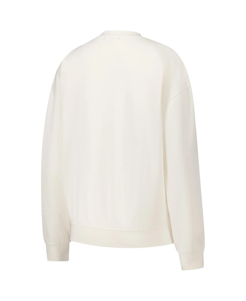 Mitchell & Ness Women's Cream Pittsburgh Penguins Logo 3.0 Pullover Sweatshirt