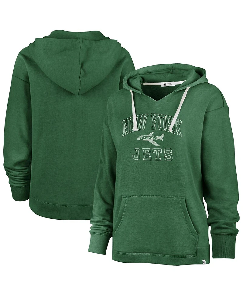 '47 Brand Women's Kelly Green New York Jets Plus Clarity Kennedy Pullover Hoodie