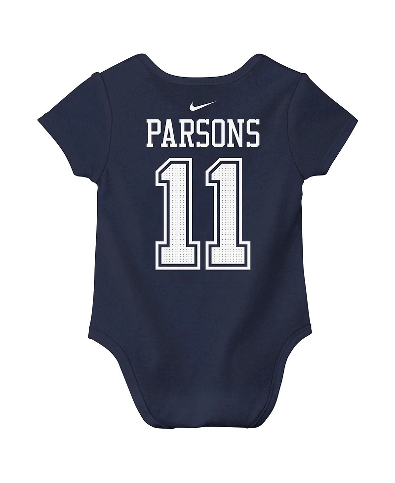 Nike Big Boys and Girls Micah Parsons Navy Dallas Cowboys Player Name Number Bodysuit