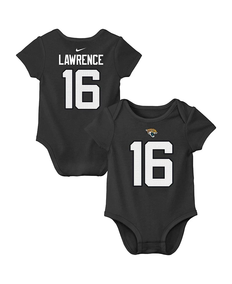 Nike Big Boys and Girls Trevor Lawrence Charcoal Jacksonville Jaguars Player Name Number Bodysuit