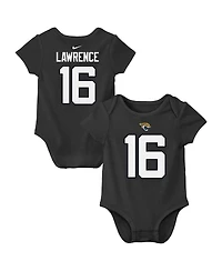 Nike Big Boys and Girls Trevor Lawrence Charcoal Jacksonville Jaguars Player Name Number Bodysuit
