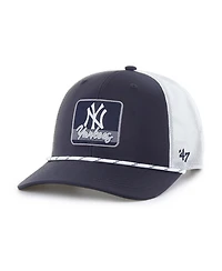 '47 Brand Men's Navy/White New York Yankees Scratch Adjustable Trucker Hat