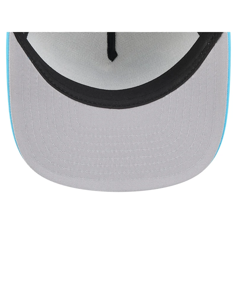 New Era Men's White/Blue Miami Marlins Retro Script Trucker 9FIFTY Snapback Hat