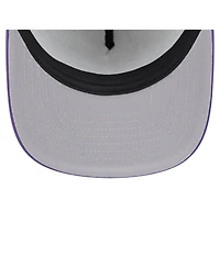 New Era Men's White/Purple Colorado Rockies Retro Script Trucker 9FIFTY Snapback Hat