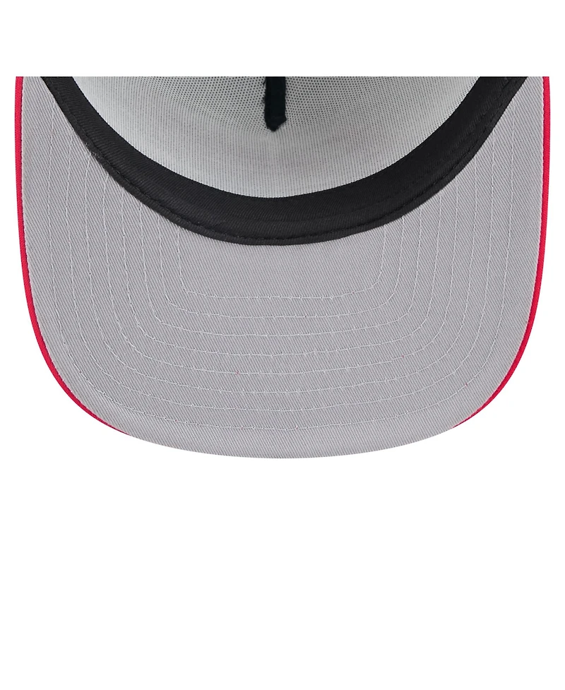 New Era Men's White/Red California Angels Retro Script Trucker 9FIFTY Snapback Hat