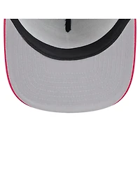New Era Men's White/Red California Angels Retro Script Trucker 9FIFTY Snapback Hat