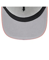 New Era Men's White/Orange Baltimore Orioles Retro Script Trucker 9FIFTY Snapback Hat