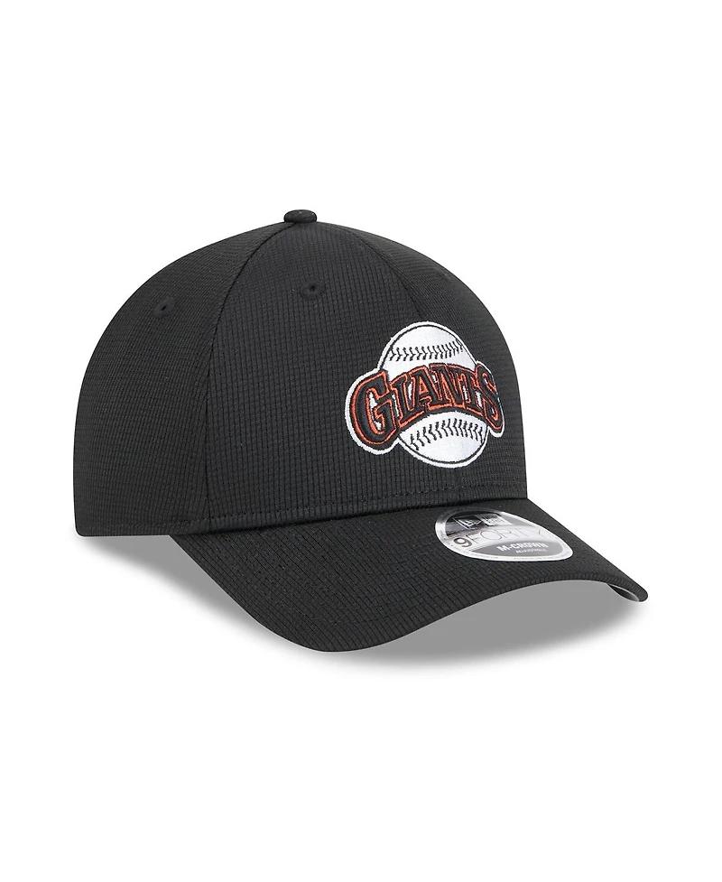 New Era Men's /Black San Francisco Giants 2025 Batting Practice 9FORTY M-Crown Adjustable Hat