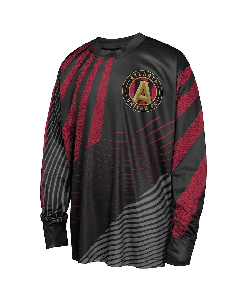 Outerstuff Big Boys and Girls Black Atlanta United Fc Nifty Netminder Long Sleeve T-Shirt