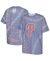 Outerstuff Big Boys and Girls Royal Philadelphia Phillies Slide Score Bold T-Shirt