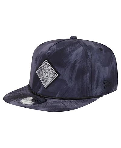 New Era Men's Navy Kansas City Royals Printed Golfer Snapback Hat