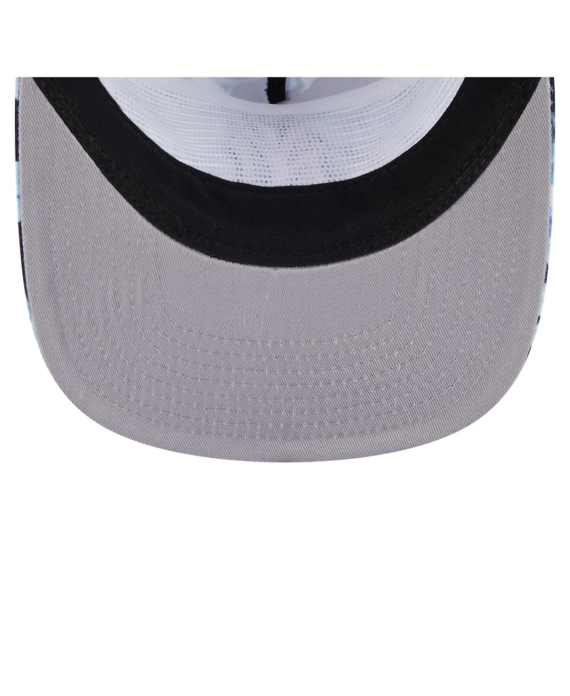 New Era Men's Navy New York Yankees Adventure Pattern Golfer Trucker Snapback Hat