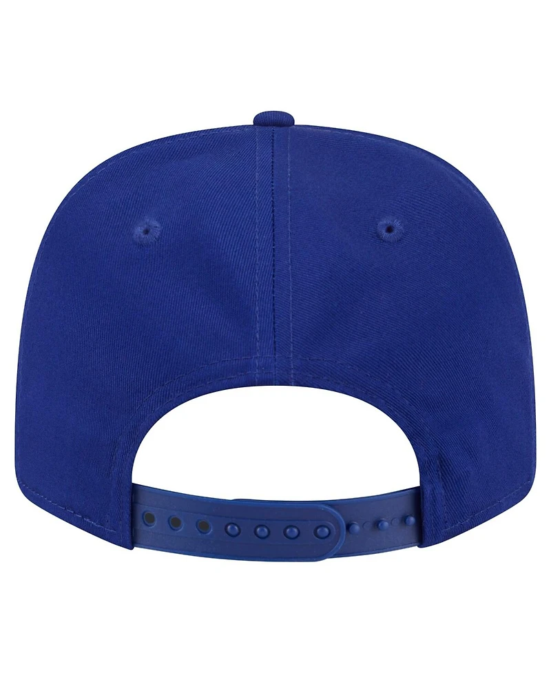 New Era Men's Royal Texas Rangers Circle Patch 9SEVENTY Stretch-Snap Hat