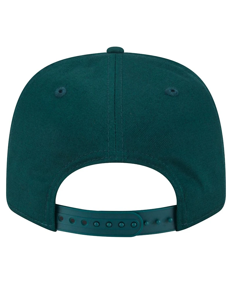 New Era Men's Kelly Green Athletics Circle Patch 9SEVENTY Stretch-Snap Hat