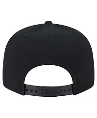 New Era Men's Black Los Angeles Lakers Adventure Canvas Split Panel 9FIFTY Snapback Hat