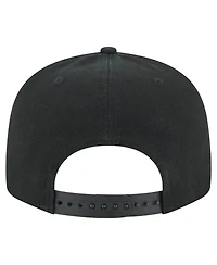 New Era Men's Black Chicago Bulls Adventure Canvas Split Panel 9FIFTY Snapback Hat