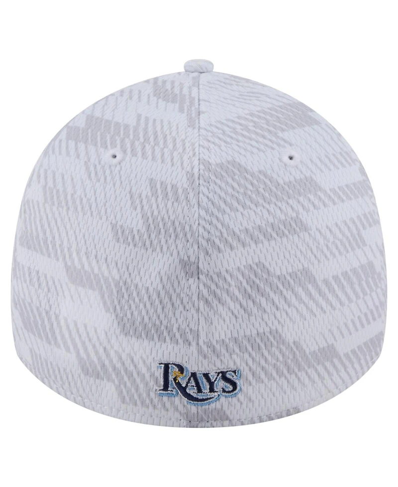 New Era Men's White Tampa Bay Rays Graded 39THIRTY Flex Hat
