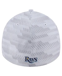 New Era Men's White Tampa Bay Rays Graded 39THIRTY Flex Hat