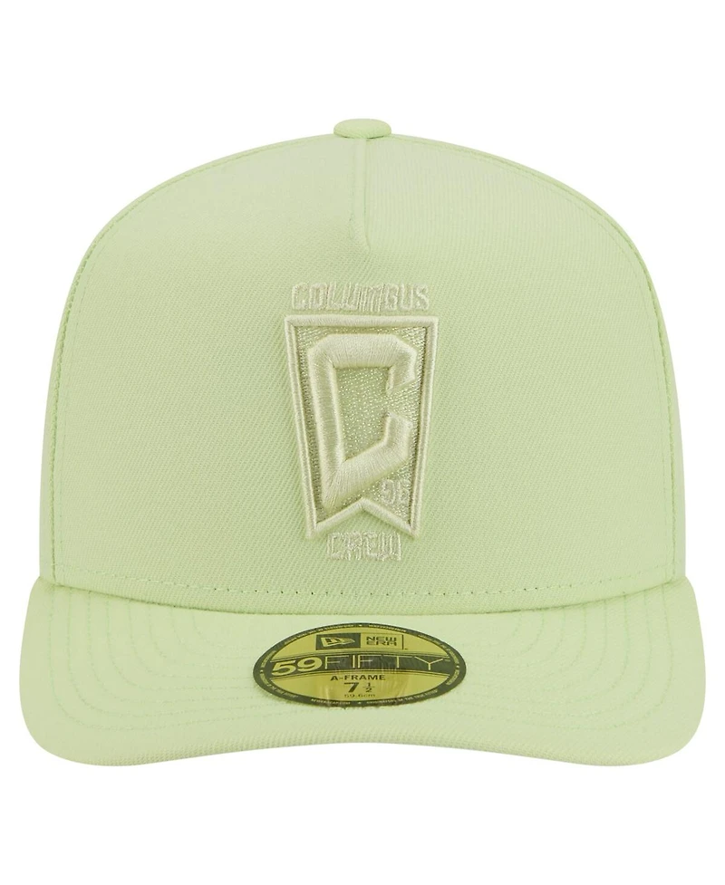 New Era Men's Green Columbus Crew Color Pack A-Frame 59FIFTY Fitted Hat