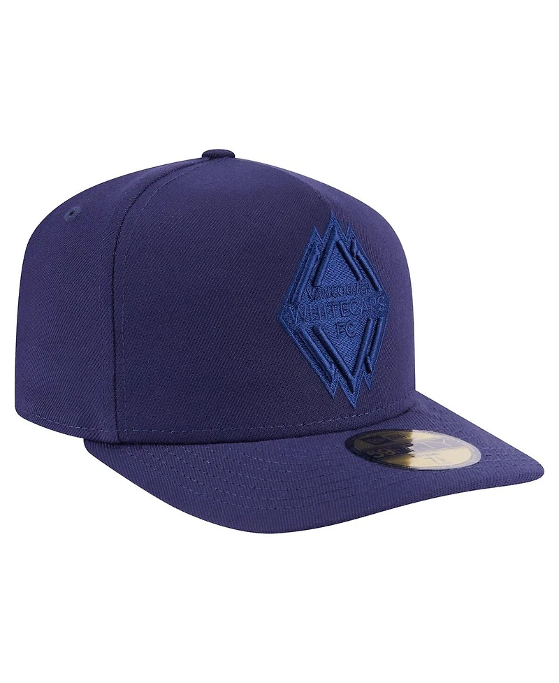 New Era Men's Navy Vancouver Whitecaps Fc Color Pack A-Frame 59FIFTY Fitted Hat
