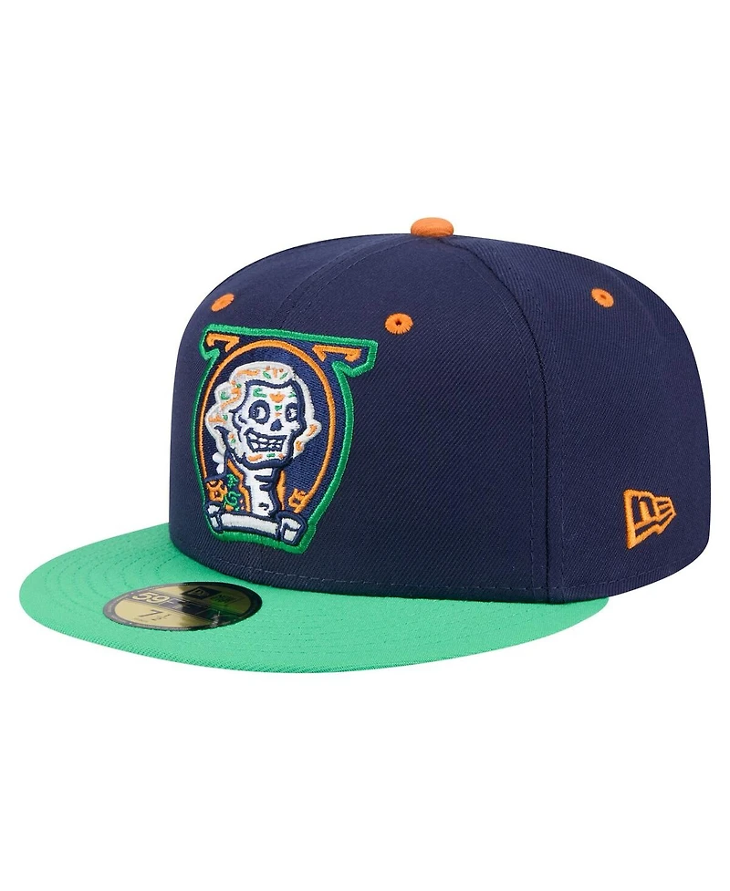 New Era Men's Navy Fredericksburg Nationals Copa de la Diversion 59FIFTY Fitted Hat