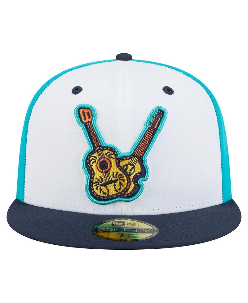 New Era Men's White Nashville Sounds Copa de la Diversion 59FIFTY Fitted Hat