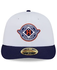 New Era Men's White/Navy Houston Astros 2025 City Connect Batting Practice Low Profile 59FIFTY Fitted Hat
