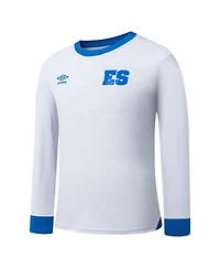Umbro Men's White El Salvador National Team 2025 Away Replica Long Sleeve Jersey