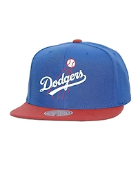 Mitchell & Ness Men's Royal Los Angeles Dodgers Cooperstown Collection Basic Flip Snapback Hat