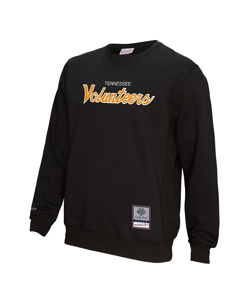 Mitchell & Ness Men's Black Tennessee Volunteers Elite Script Pullover Sweatshirt