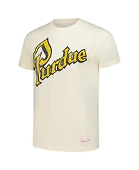 Mitchell & Ness Men's Cream Purdue Boilermakers Vintage Tone T-Shirt