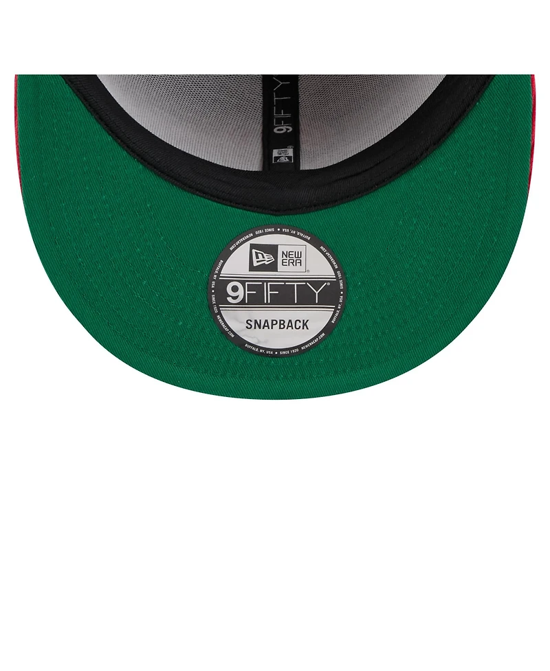 New Era Men's Red/Royal Philadelphia Phillies Retro Split Corduroy Snapback Hat
