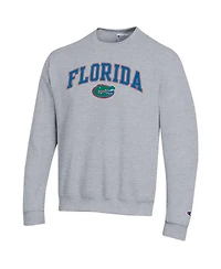 Champion Men's Heather Gray Florida Gators Arch Over Logo Pullover Sweatshirt