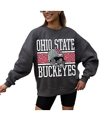 Gameday Couture Women's Charcoal Ohio State Buckeyes Premium Fleece Pullover Sweatshirt