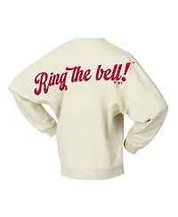Fanatics Women's Tan Philadelphia Phillies Pennant Flag Branded Fleece Pullover Sweatshirt