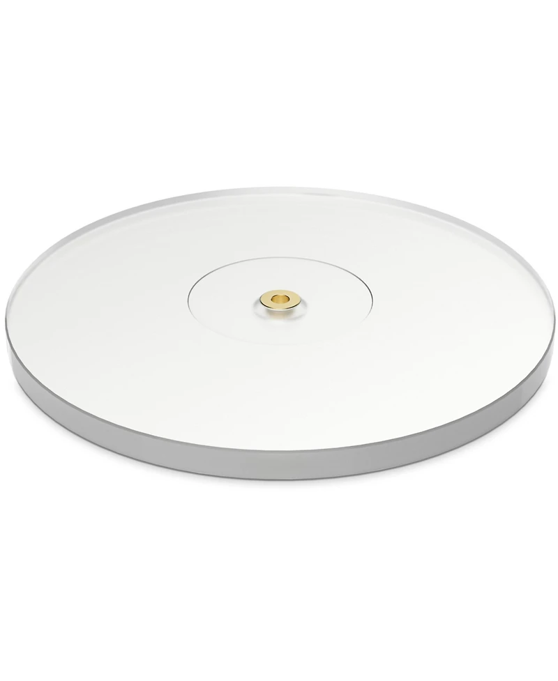 Fluance Vinyl Turntable and Record Accessory Kit With Record And Stylus Anti-Static Carbon Fiber Brushes, Frosted Acrylic Platter and Record Weight (V