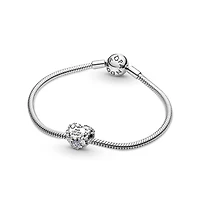 Pandora Sterling Silver Mom Daisy Heart Charms