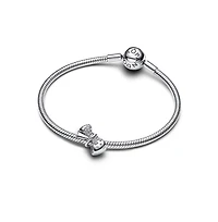 Pandora Sterling Silver Sparkling Bow Charms